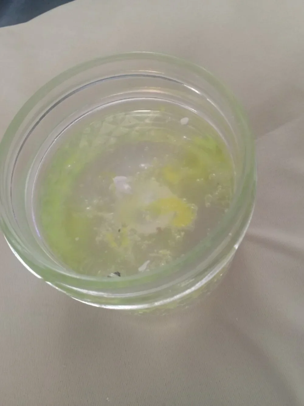 Handmade Gel Wax Yellow Thunder Candle.